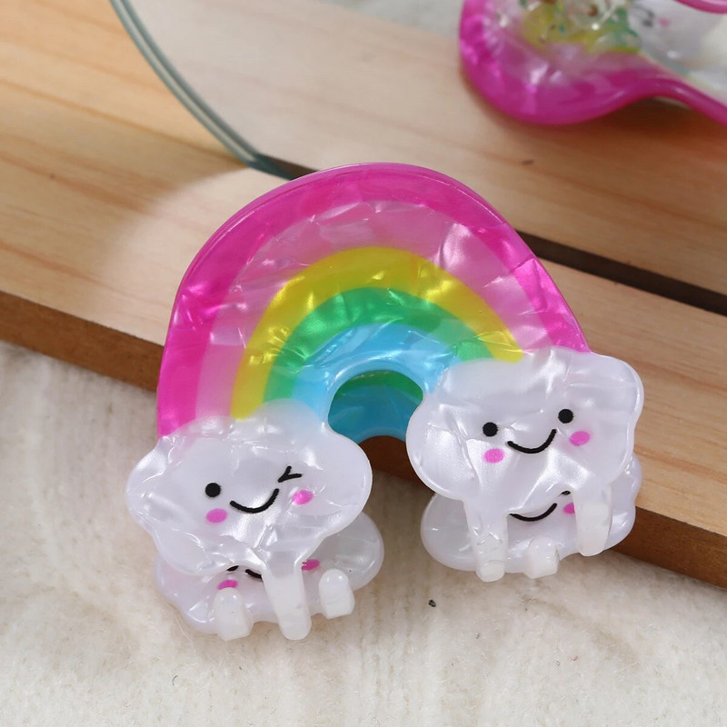 Stipras noturības varavīksnes matu spīles sievietēm un meitenēm — neslīdošs, spilgtas krāsas, lieliska dāvana, jauks un elegants stils