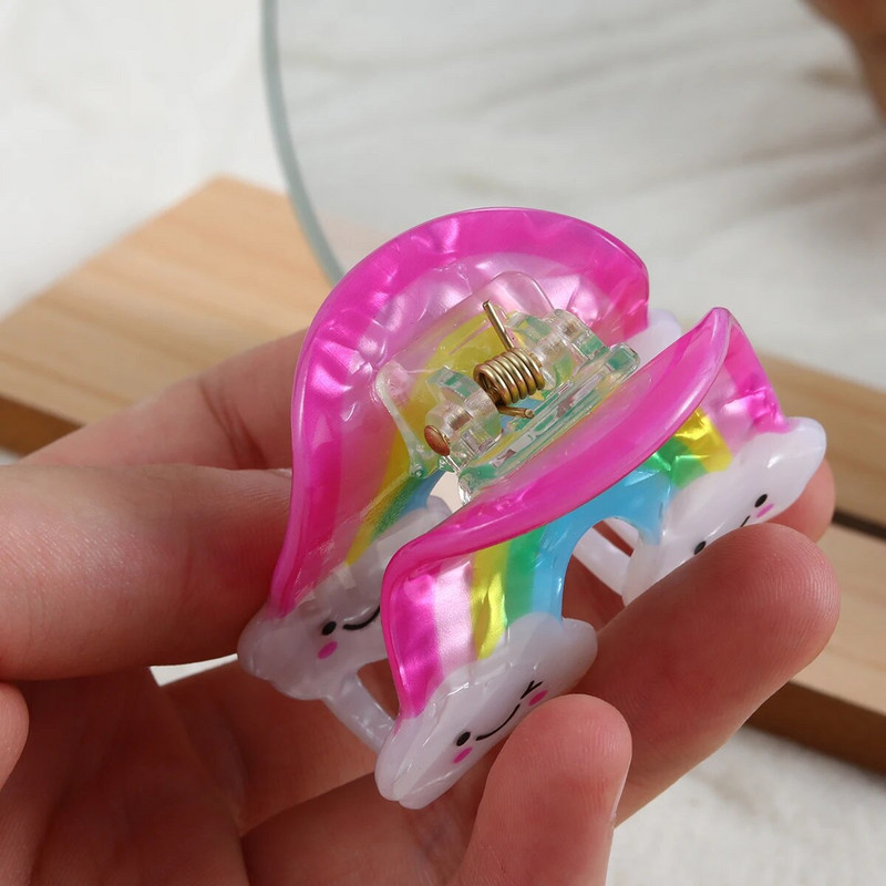 Stipras noturības varavīksnes matu spīles sievietēm un meitenēm — neslīdošs, spilgtas krāsas, lieliska dāvana, jauks un elegants stils