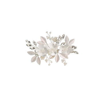 Кристален булчински сватбен гребен за коса Перлена булчинска прическа Украшение за коса с кристали за жени и момичета