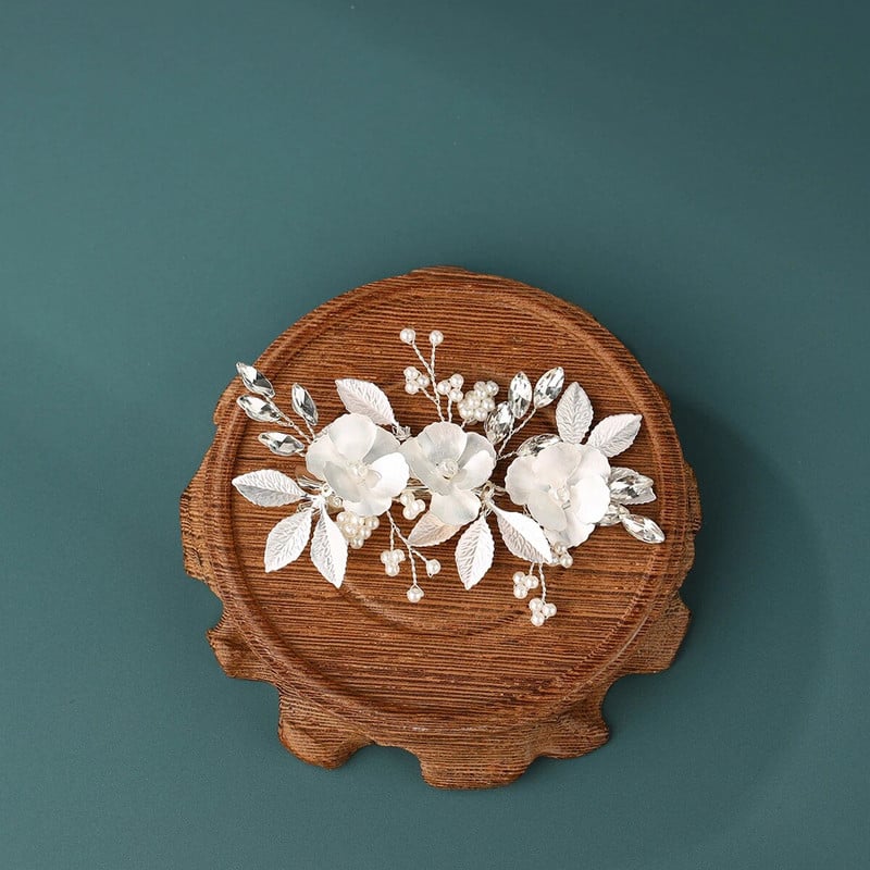 Kristalni svadbeni češalj za kosu Biserna svadbena frizura Ukrasi za kosu sa kamenčićima za žene i djevojke