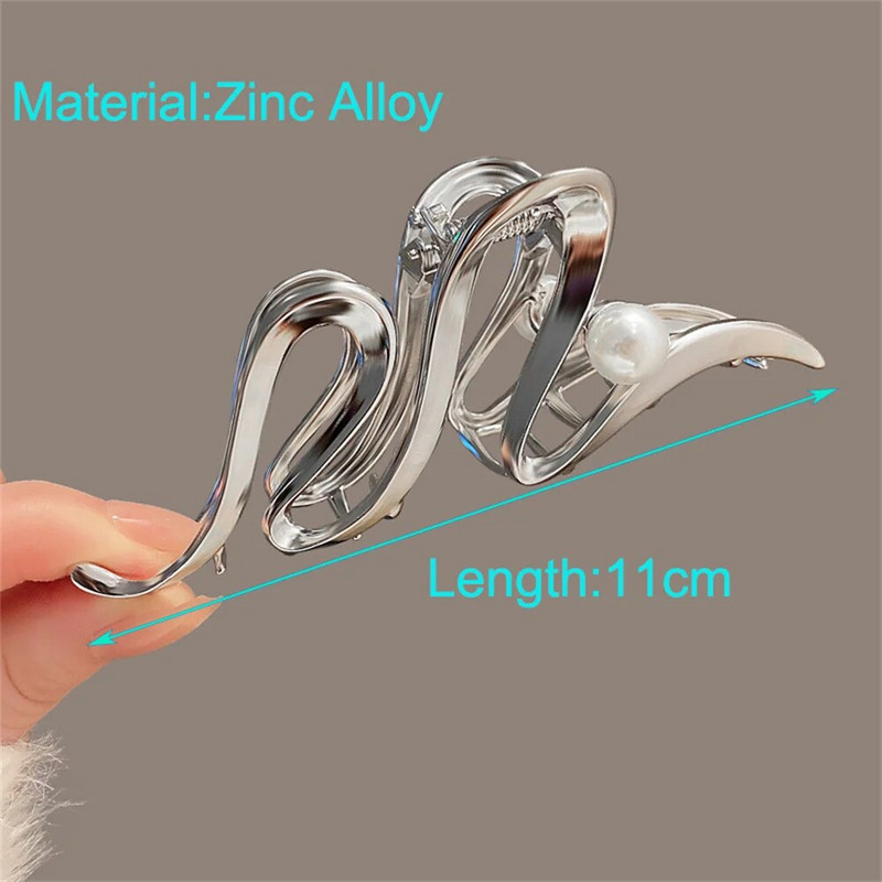 Modes Metāla pērļu matu sprādzes Kāzu matu veidošanas rīki Sievietēm Meitenes Barrettes Banānu Twist Spraudes Matu bulciņas Rotaslietas Dropship