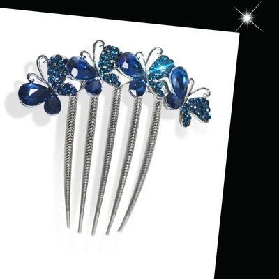 Πολυτελής χτένα μαλλιών από κράμα στρας Κομψό vintage αξεσουάρ φουρκέτα Κρυστάλλινο λουλούδι Κλιπ μαλλιών Στικ για τα μαλλιά Γυναικεία αξεσουάρ μαλλιών