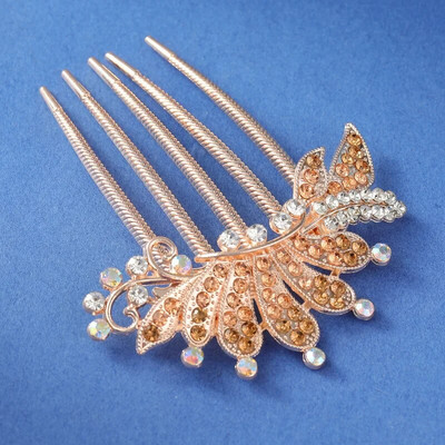 Πολυτελής χτένα μαλλιών από κράμα στρας Κομψό vintage αξεσουάρ φουρκέτα Κρυστάλλινο λουλούδι Κλιπ μαλλιών Στικ για τα μαλλιά Γυναικεία αξεσουάρ μαλλιών