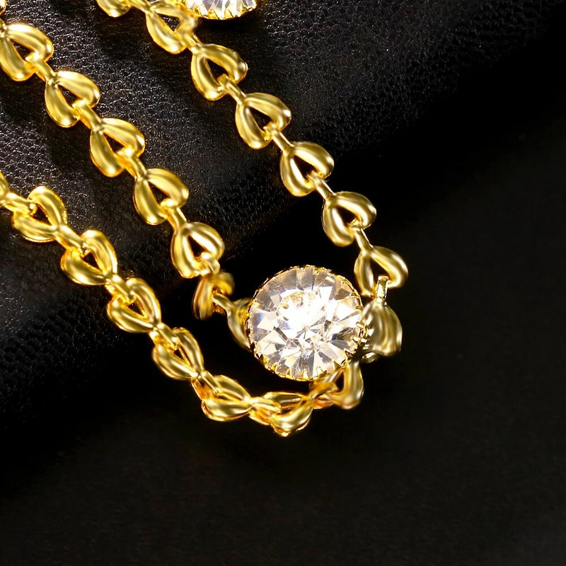 Stonefans Bohemia galvas saite Kristāla matu rotaslietas sievietēm Metāla galvas ķēde galvas rota Indijas boho galvassega Kāzu matu aksesuāri