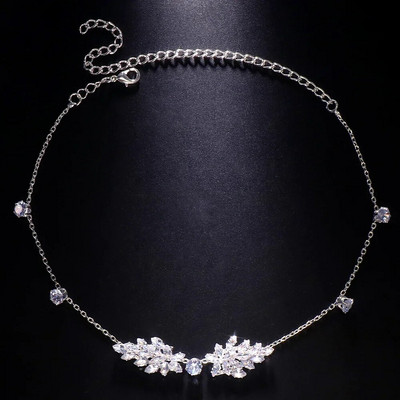 Modes Lapa Cirkona Pieres Ķēde Galvassega Kāzu Aksesuāri Kāzu matu lente Vienkārša Boho Galvas Ķēde Indijas Rotaslietas Dāvana