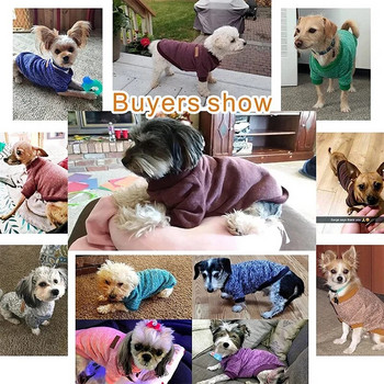 Πουλόβερ για σκύλους για κατοικίδια Ζεστά πιτζάμες για σκύλους Μαλακά ρούχα για κουτάβια Ρούχα για κουτάβια Μικρά σκυλιά πουλόβερ Winter Doggie Φούτερ Dachshund Chihuahua