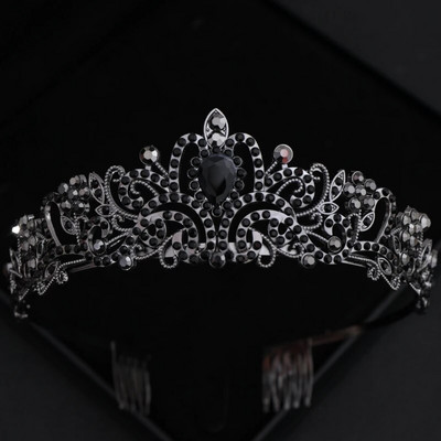 Kristallidest pruudi tiaarad ja kroonid rhinestone`ist balli diadem kroon naistele pruudi pulmade juuste aksessuaarid ehted kroon tiaara kingitus