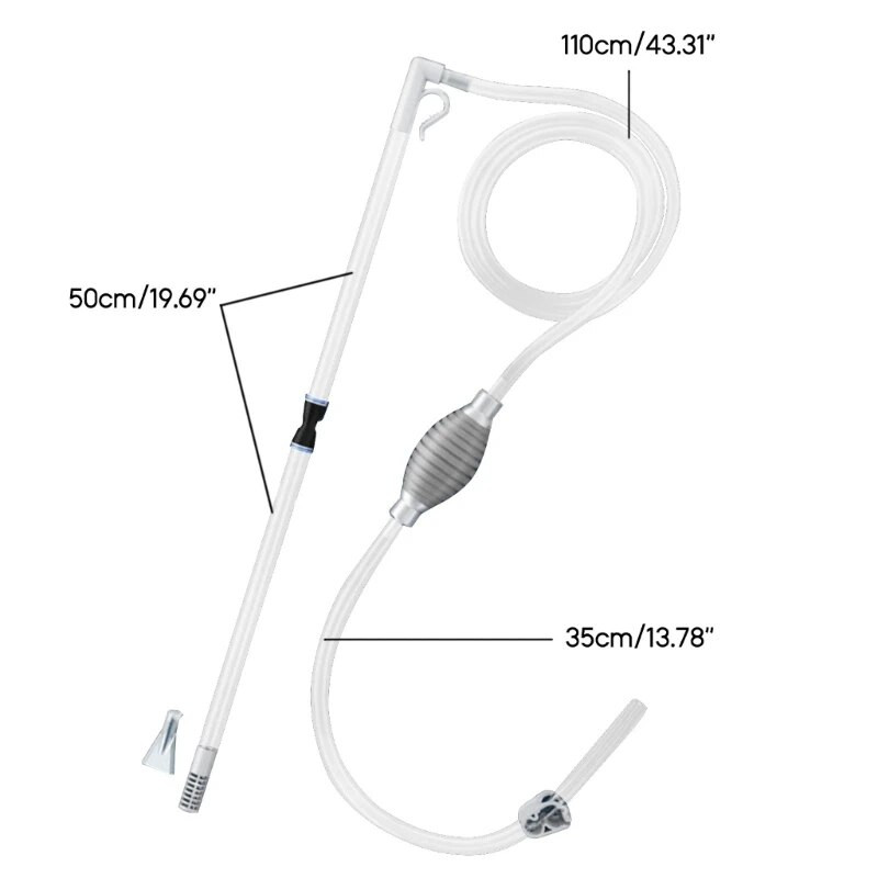 Aquarium Siphon Vacuum Cleaner Εναλλάκτης νερού Aquarium Siphon Changer Water Cleaner Siphon Fish Tanks Toilet Suction