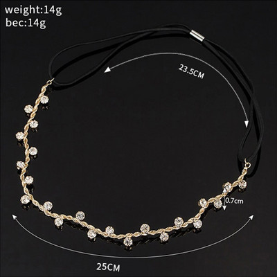 Ženski dodaci za kosu Crystal Chain Charms Trake za glavu Ženski nakit Vjenčanje Nakit za kosu za mladenke H008