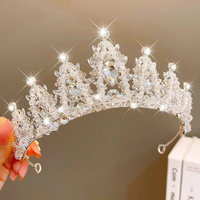 Bērnu meiteņu dzimšanas dienas dāvanas ballītes aksesuāri ballīšu aksesuāri princeses kroņa tiāras galvas saite matu rotaslietas