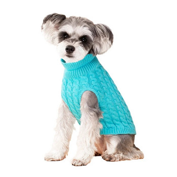Класически пуловери за домашни кучета Зимни дрехи за домашни любимци за малки кучета Топъл пуловер Облекло за дрехи за котки Дрехи Мека тениска за кучета Яке