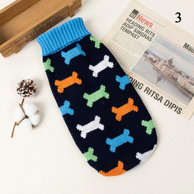 Ziemassvētki Suņu Apģērbi Ziemas Silts Karikatūra Trikotāžas Džemperis Maziem Suņiem Mājdzīvnieku Apģērbs Kucēns Pulovers Mētelis Adīšana Tamborēta Veste