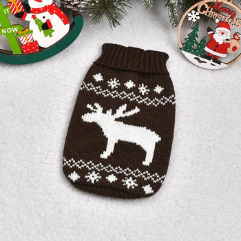 Χριστουγεννιάτικο Πλεκτό Παλτό για Κουτάβι Γάτα Τάρανδος Chihuahua French Yorkie Customes Ζεστό πουλόβερ σκύλου για κατοικίδια Χειμερινά ρούχα για σκύλους