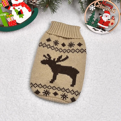 Ziemassvētku ziemeļbriežu suņi trikotāžas kucēnu kaķu mētelis čivava franču Yorkie pasūtījumi silti mājdzīvnieku suņu džemperis ziemas suņu apģērbi