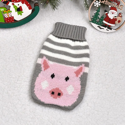 Ziemassvētku ziemeļbriežu suņi trikotāžas kucēnu kaķu mētelis čivava franču Yorkie pasūtījumi silti mājdzīvnieku suņu džemperis ziemas suņu apģērbi