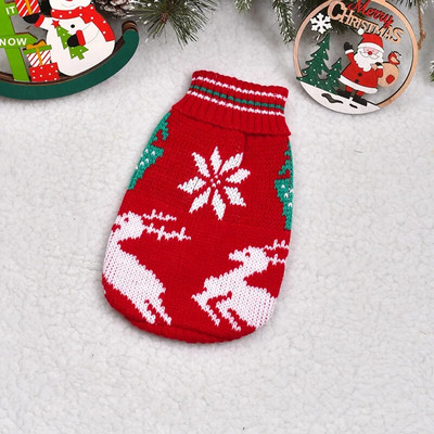 Ziemassvētku ziemeļbriežu suņi trikotāžas kucēnu kaķu mētelis čivava franču Yorkie pasūtījumi silti mājdzīvnieku suņu džemperis ziemas suņu apģērbi