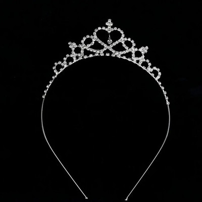 Kāzu Rhinestone Crown Crystal Crown Bērniem Kristāla kroņi Tiāras Meiteņu ballītes Kronis Matu Aksesuāri Modes Rotaslietas Rotājumi
