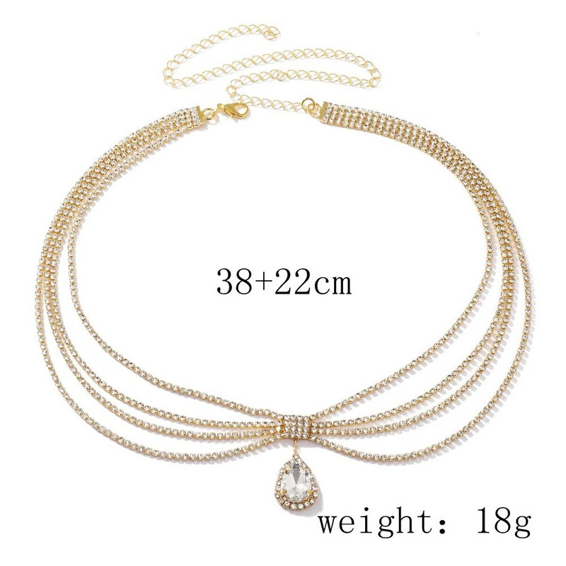 Boho Bride Rhinestone galvas ķēde sievietēm Kāzu galvas rota Kāzu aksesuāri Kristāla pieres ķēde Indijas matu rotaslietas