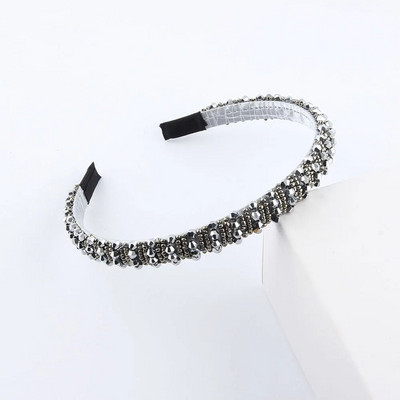 Vienkāršas sievietes, meitenes, kristāla krelles, pītas, rokām darinātas matu lentes, galvassegas Pieaugušo matu aksesuāri371