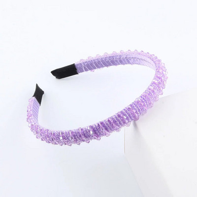 Vienkāršas sievietes, meitenes, kristāla krelles, pītas, rokām darinātas matu lentes, galvassegas Pieaugušo matu aksesuāri371