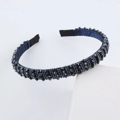 Vienkāršas sievietes, meitenes, kristāla krelles, pītas, rokām darinātas matu lentes, galvassegas Pieaugušo matu aksesuāri371