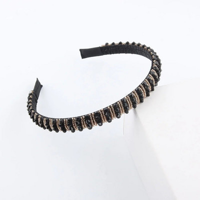 Vienkāršas sievietes, meitenes, kristāla krelles, pītas, rokām darinātas matu lentes, galvassegas Pieaugušo matu aksesuāri371