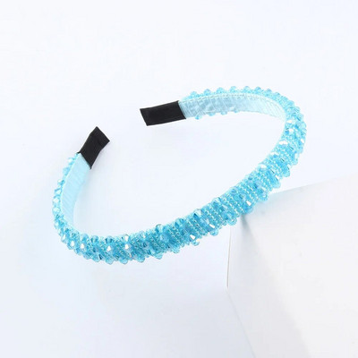 Vienkāršas sievietes, meitenes, kristāla krelles, pītas, rokām darinātas matu lentes, galvassegas Pieaugušo matu aksesuāri371