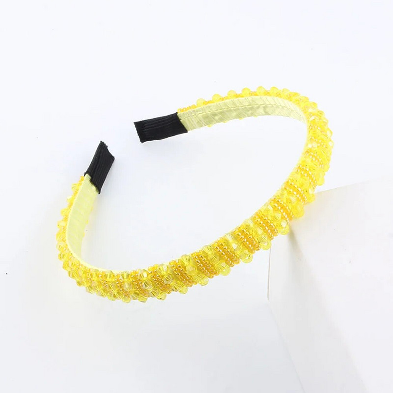 Vienkāršas sievietes, meitenes, kristāla krelles, pītas, rokām darinātas matu lentes, galvassegas Pieaugušo matu aksesuāri371