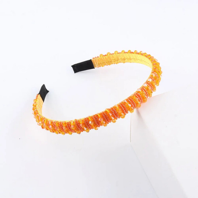 Vienkāršas sievietes, meitenes, kristāla krelles, pītas, rokām darinātas matu lentes, galvassegas Pieaugušo matu aksesuāri371