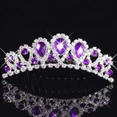 Carddoor Princess Crown for Girls Hair Combs Party Bridal Crown Tiara Diadem Crystal Floral Αξεσουάρ για τα μαλλιά κοσμήματα γάμου