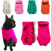 Πουλόβερ για σκύλους για κατοικίδια Χειμερινά ρούχα για κατοικίδια για μικρά σκυλιά Ζεστό πουλόβερ στολή για γάτες Ρούχα Μάλλινα μαλακά μπουφάν για σκύλους