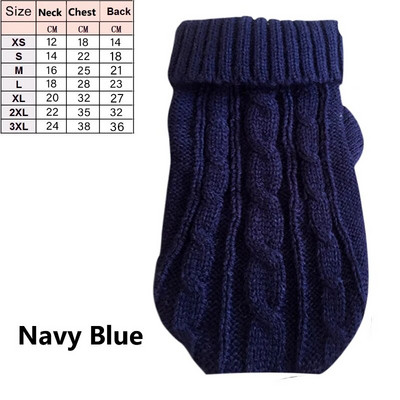 Πουλόβερ για σκύλους για κατοικίδια Χειμερινά ρούχα για κατοικίδια για μικρά σκυλιά Ζεστό πουλόβερ στολή για γάτες Ρούχα Μάλλινα μαλακά μπουφάν για σκύλους