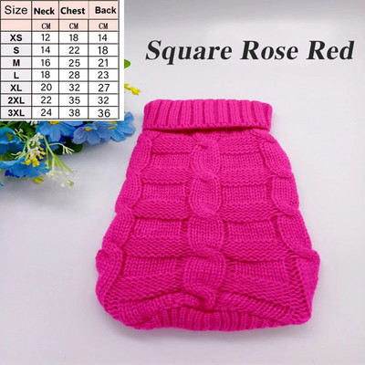 Πουλόβερ για σκύλους για κατοικίδια Χειμερινά ρούχα για κατοικίδια για μικρά σκυλιά Ζεστό πουλόβερ στολή για γάτες Ρούχα Μάλλινα μαλακά μπουφάν για σκύλους