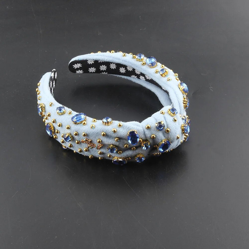 Novi dodaci za kosu sa žutim šarenim cvjetovima, platnena traka za ruke s umetnutim vještačkim dijamantima za žene, dodaci za kosu za zabavu 176