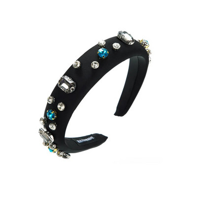 Eiropas un Amerikas jauna luksusa temperamenta modes galvas saite sievietēm ar dimanta sūkli, sejas mazgāšanas matu lente