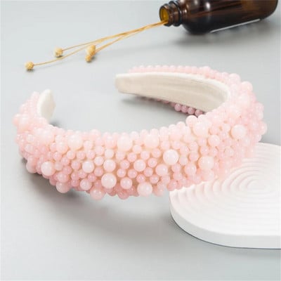 Luksuzne biserne trake za kosu za žene Korejska modna crno-bijela traka za glavu s perlama Mali biserni vjenčani nakit za kosu Dodaci Dropshi