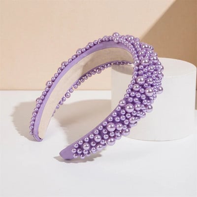 Luksuzne biserne trake za kosu za žene Korejska modna crno-bijela traka za glavu s perlama Mali biserni vjenčani nakit za kosu Dodaci Dropshi