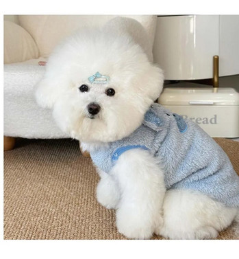 Зимен топъл пуловер за кучета за малки кучета Плюшени дрехи за кучета Меко палто за кученце Яке Чихуахуа Теди Кученце Дрехи Кучешки принадлежности