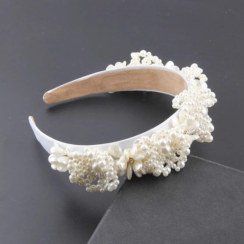 Nova moda bistri vjetar umetnut bisernim cvjetnim česticama personalizirane trake za glavu ženska maturalna zabava dodaci za kosu pokrivala za glavu 934