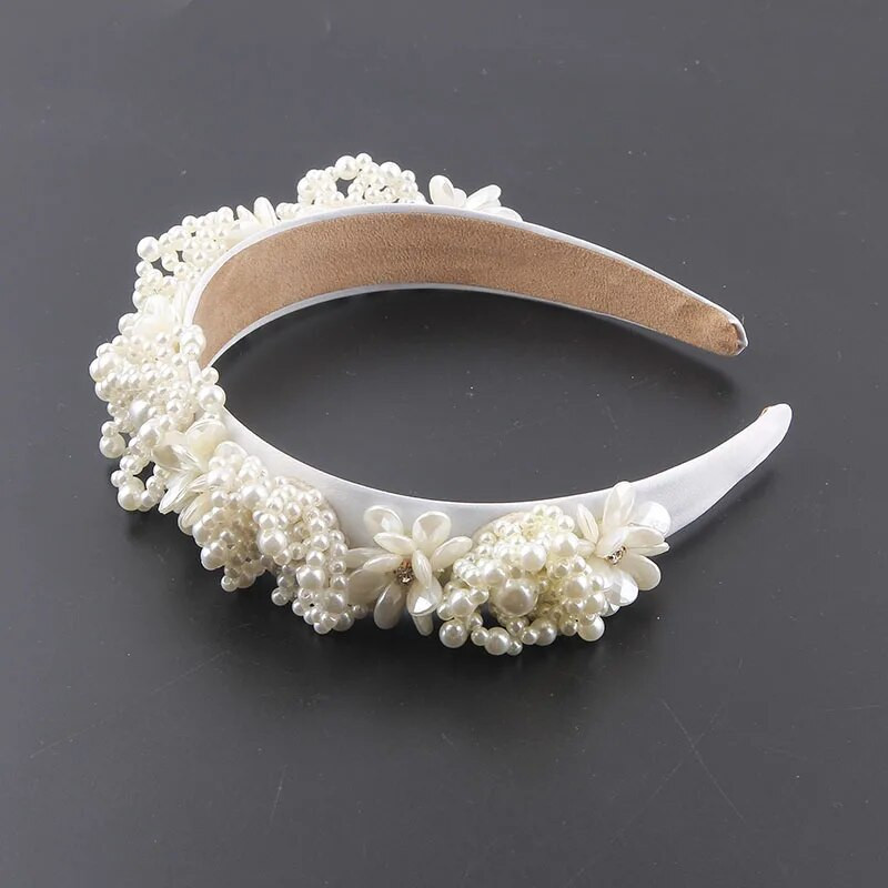 Nova moda bistri vjetar umetnut bisernim cvjetnim česticama personalizirane trake za glavu ženska maturalna zabava dodaci za kosu pokrivala za glavu 934