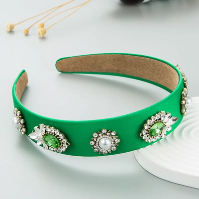 Baroka Rhinestone roku darbs Metāla bišu galvas lentes Matu lentes Sieviešu Meiteņu Matu Aksesuāri