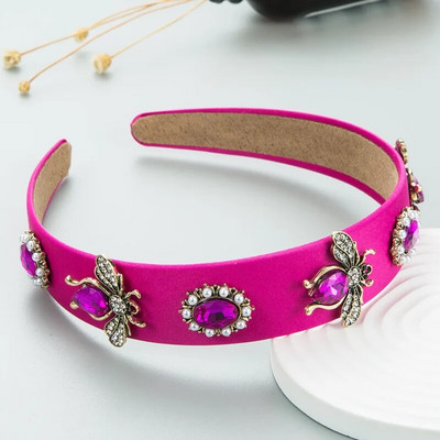 Baroka Rhinestone roku darbs Metāla bišu galvas lentes Matu lentes Sieviešu Meiteņu Matu Aksesuāri