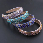 Baroka retro stila galvas saite Tiāras aksesuāri sieviešu kāzu joslai galvas saite sievietēm meitenēm kāzas 511