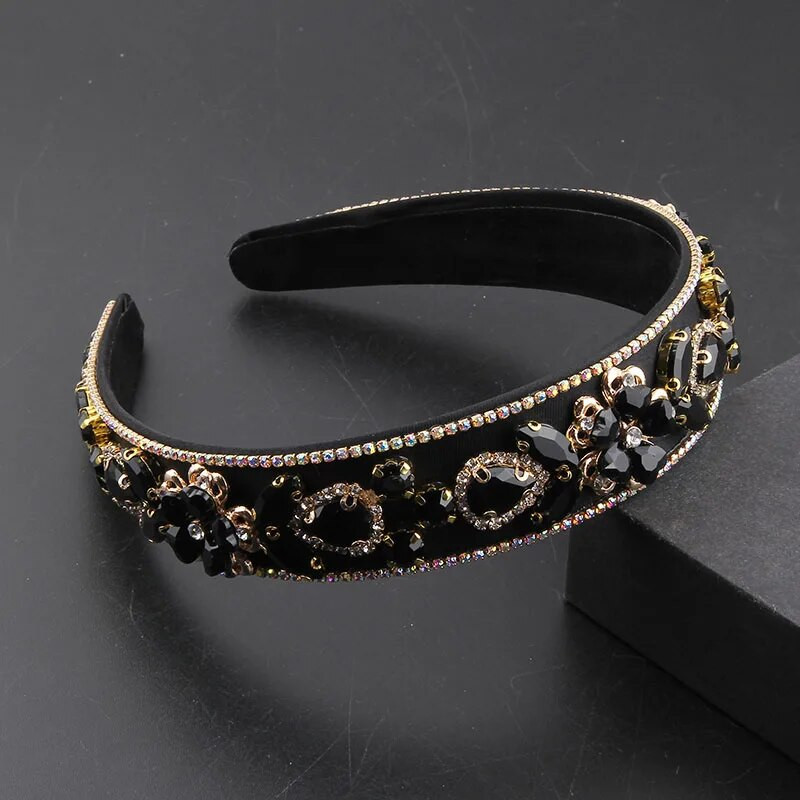 Baroka retro stila galvas saite Tiāras aksesuāri sieviešu kāzu joslai galvas saite sievietēm meitenēm kāzas 511