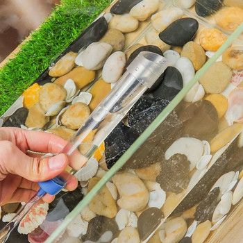 Качествен ръчен вакуумен водосменител Аксесоари за почистване на фекалиите Водосменител Помпа Сифон Маркуч Почистващ препарат за аквариум