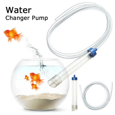 Quality Handheld Vacuum Water Changer Fecal Clean Cleaning Accessories Water Changer Pump Siphon Hose Aquarium Cleaner