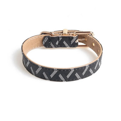 Vairāku krāsu modes PU suņu kaklasiksna ar metāla sprādzi