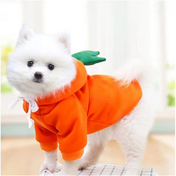 Сладки дрехи за кучета с плодове за малки кучета, качулки, топли поларени дрехи за домашни любимци, костюм за кученце, котка, палто за френски чихуахуа, яке, костюм