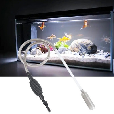 Aksessuaarid Kalapaagi veevahetaja veepuhasti Tööriistad Akvaariumi sifoon veepumba puhastusvahend Akvaariumi tarvikud