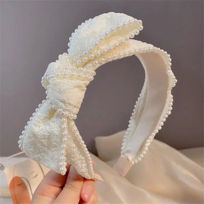 Κομψό απλό μονόχρωμο κορδέλα μαλλιών γαλλικού στυλ Αξεσουάρ για τα μαλλιά Γυναικεία κεφαλή για πάρτι Αξεσουάρ κοσμήματα